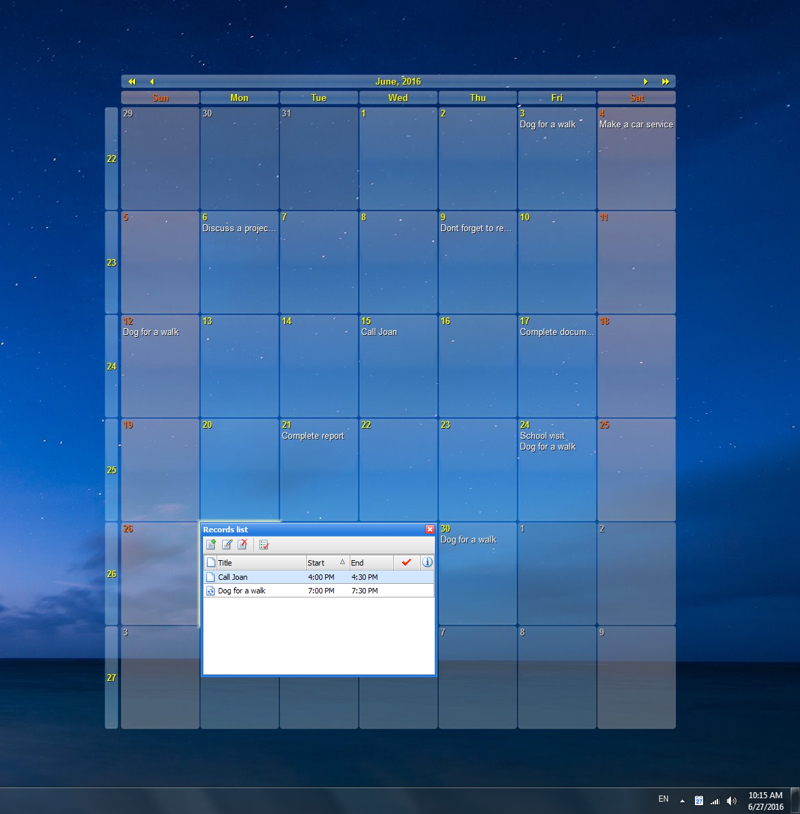 desktop calendar plus